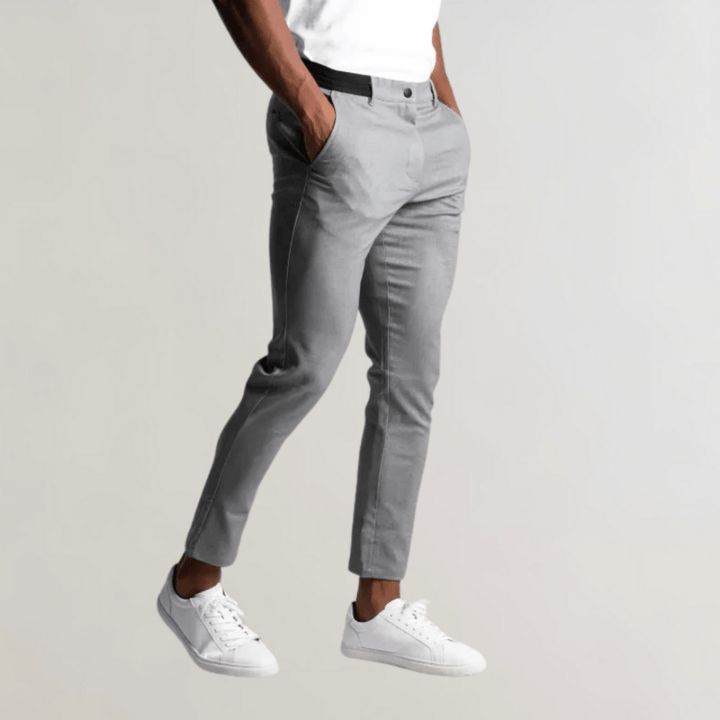 Levoire | Pantalon Chino Stretch Homme Gris