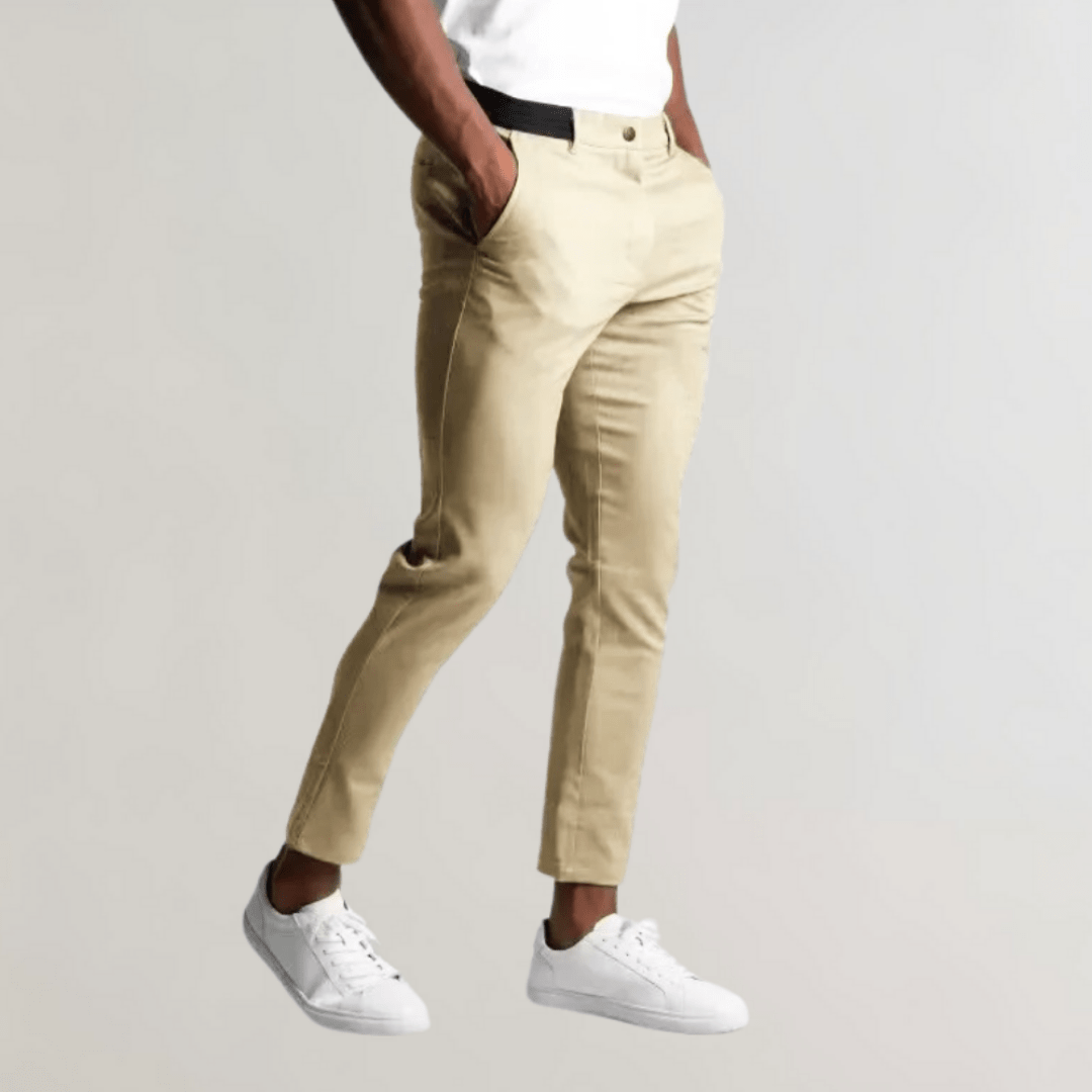 Levoire | Pantalon Chino Stretch Homme Beige
