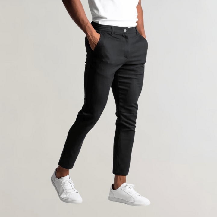 Levoire | Pantalon Chino Stretch Homme Noir