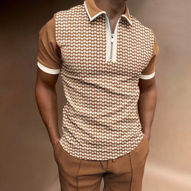 Levoire | Chemise Classique Braun Motif à carreaux