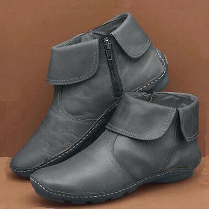 Levoire | Bottes Cheville Anti Glissant Rétro Kaki