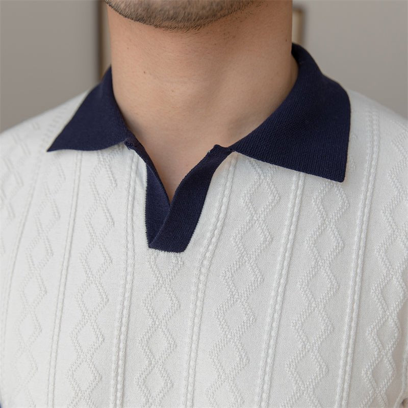 Levoire | Polo Simple Avec Col Côtelé