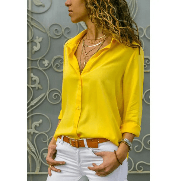 Levoire | Débardeur chic tissu léger femme Jaune