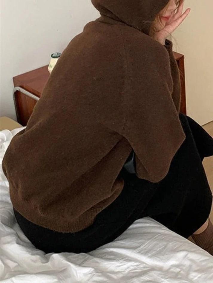 Levoire | Sweat À Capuche Simple En Tricot