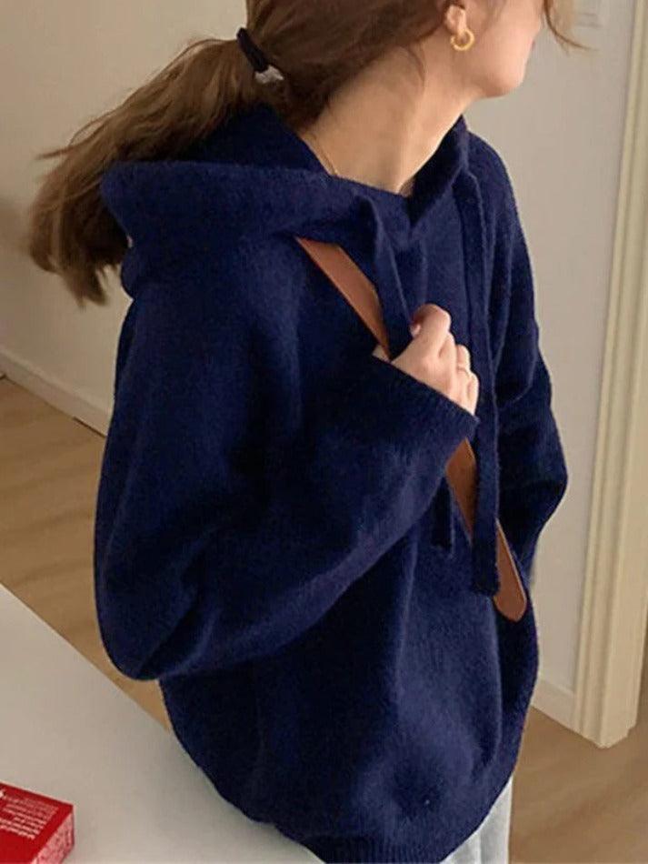 Levoire | Sweat À Capuche Simple En Tricot
