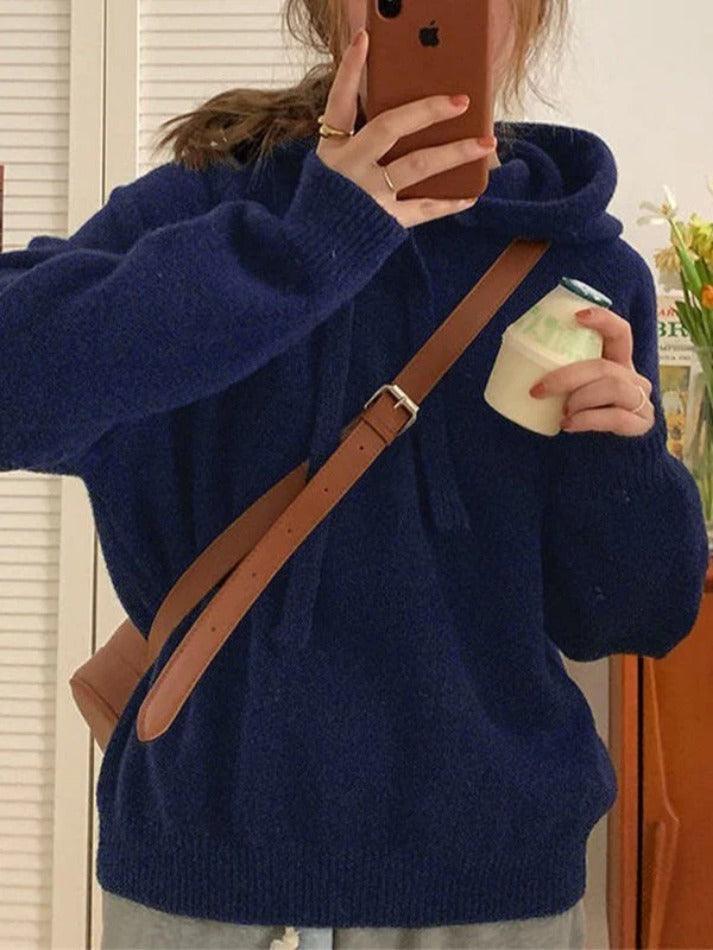 Levoire | Sweat À Capuche Simple En Tricot