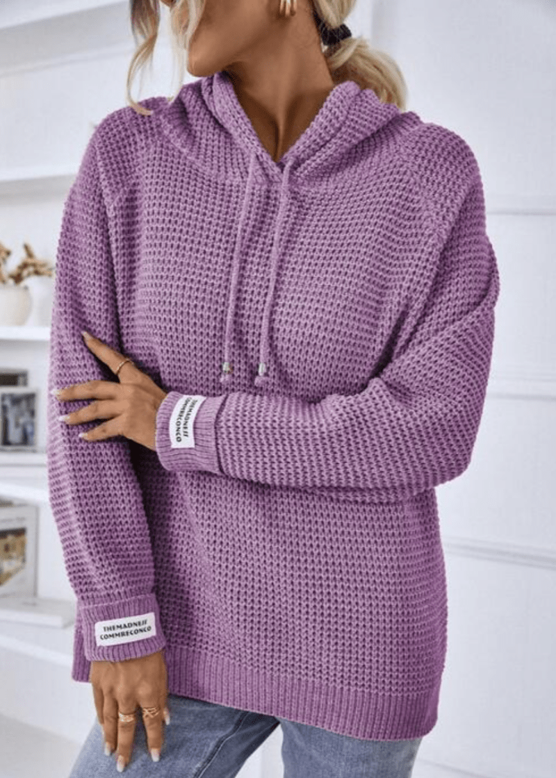 Levoire | Veste Tricot Femme Boutons Confort Tendance Lilas