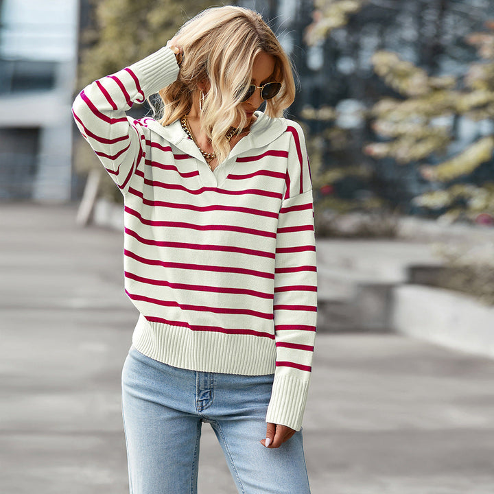 Levoire | Pull En Tricot Rayé Classique