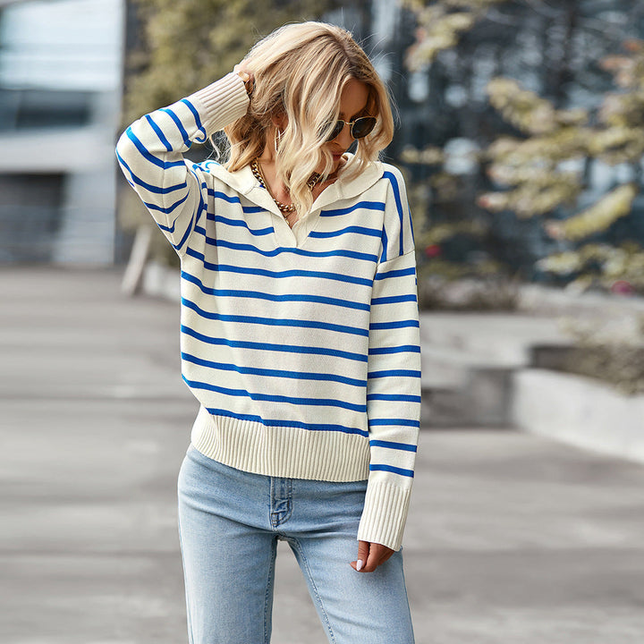 Levoire | Pull En Tricot Rayé Classique