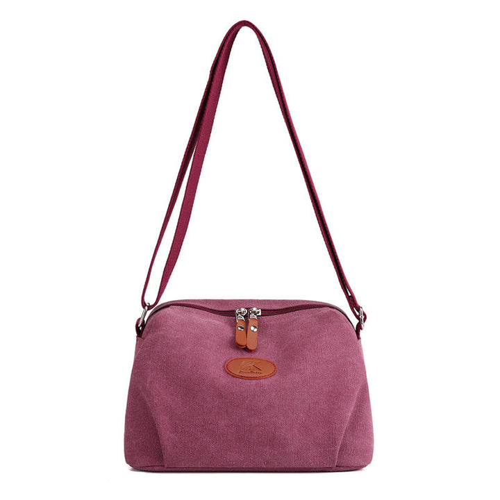 Levoire | Sac En Toile Élégant Avec Fermeture Éclair Sécurisée Lila