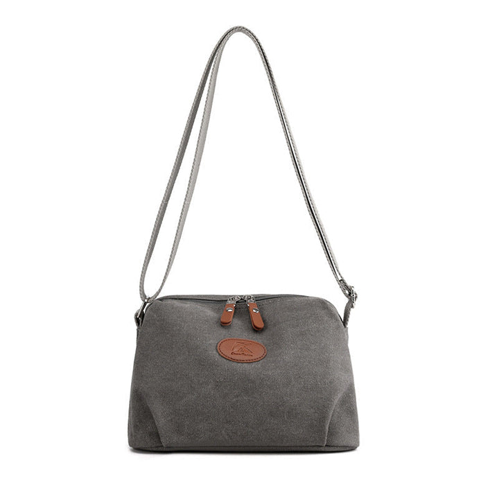 Levoire | Sac En Toile Élégant Avec Fermeture Éclair Sécurisée Gris