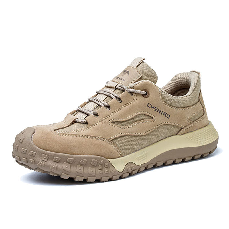 Levoire | Légers Et Respirants Chaussures De Sécurité Khaki - Cuir