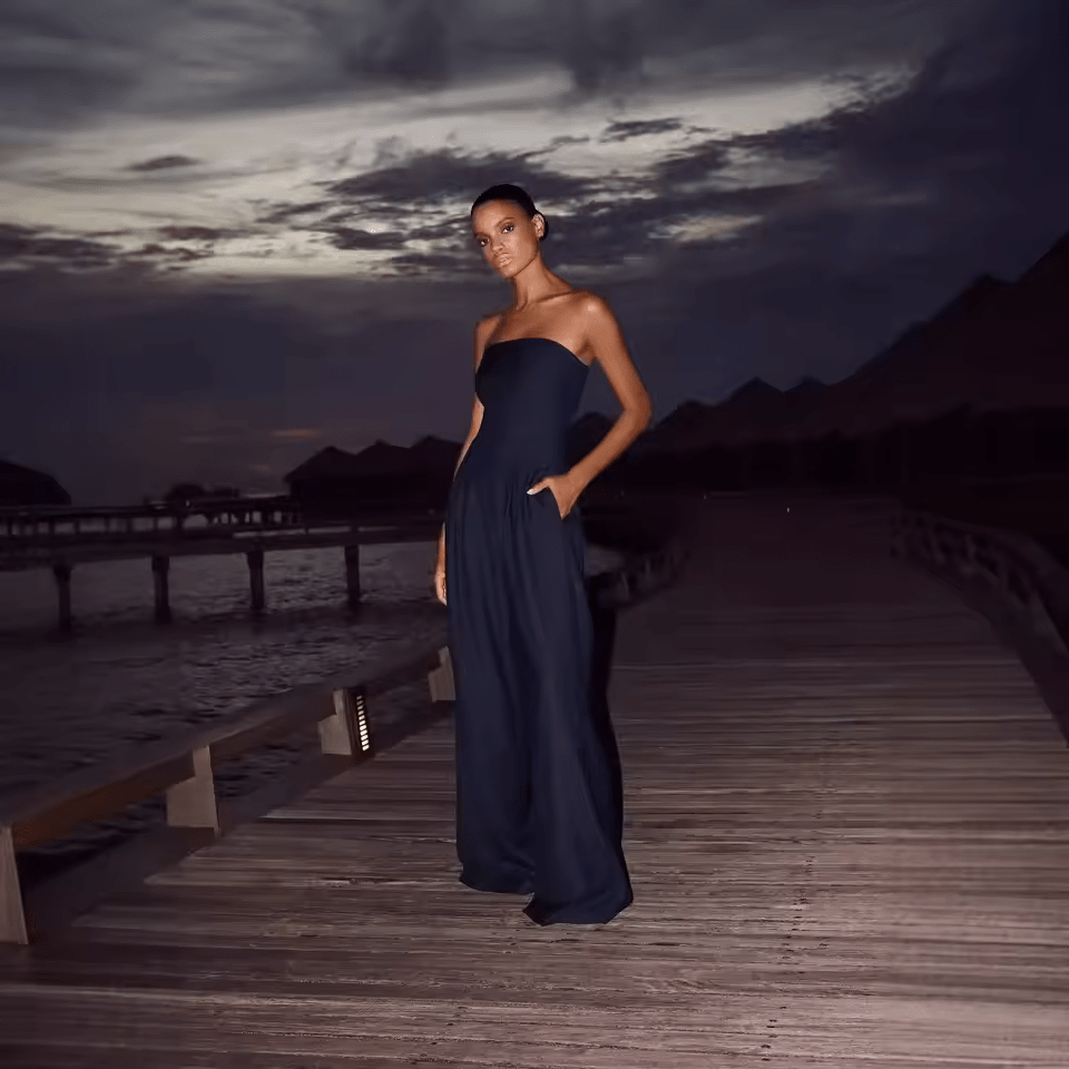 Levoire | Combinaison élégante sans manches pour femme, jambes larges, design intemporel