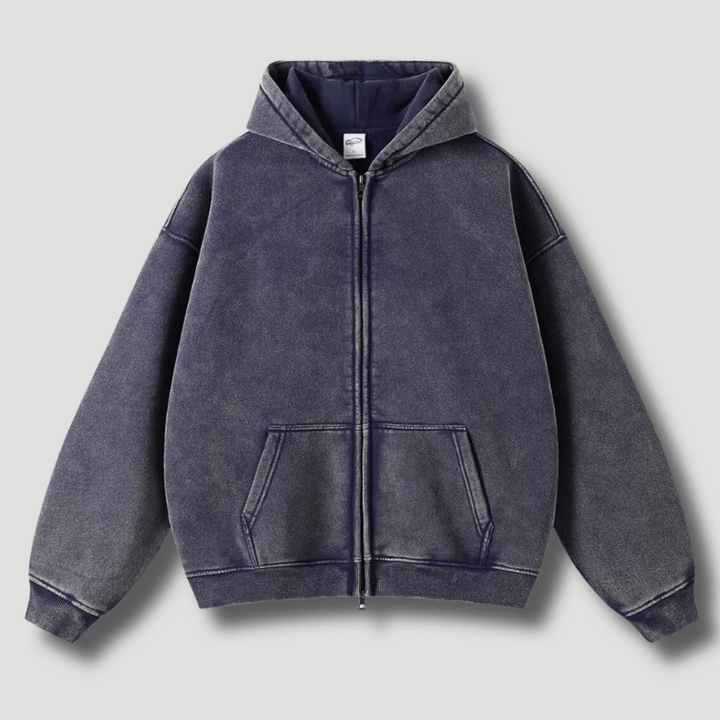 Levoire | Sweat Grande Taille Zippé Homme Bleu