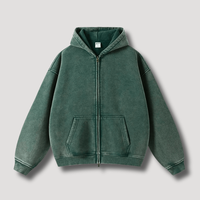 Levoire | Sweat Grande Taille Zippé Homme Vert