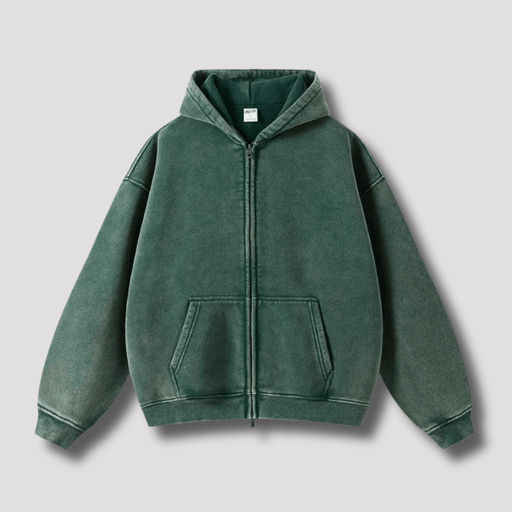 Levoire | Sweat Grande Taille Zippé Homme Vert