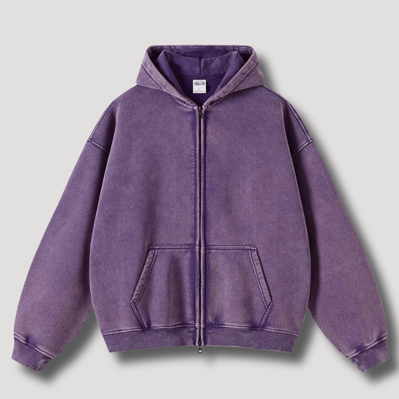 Levoire | Sweat Grande Taille Zippé Homme Lilas