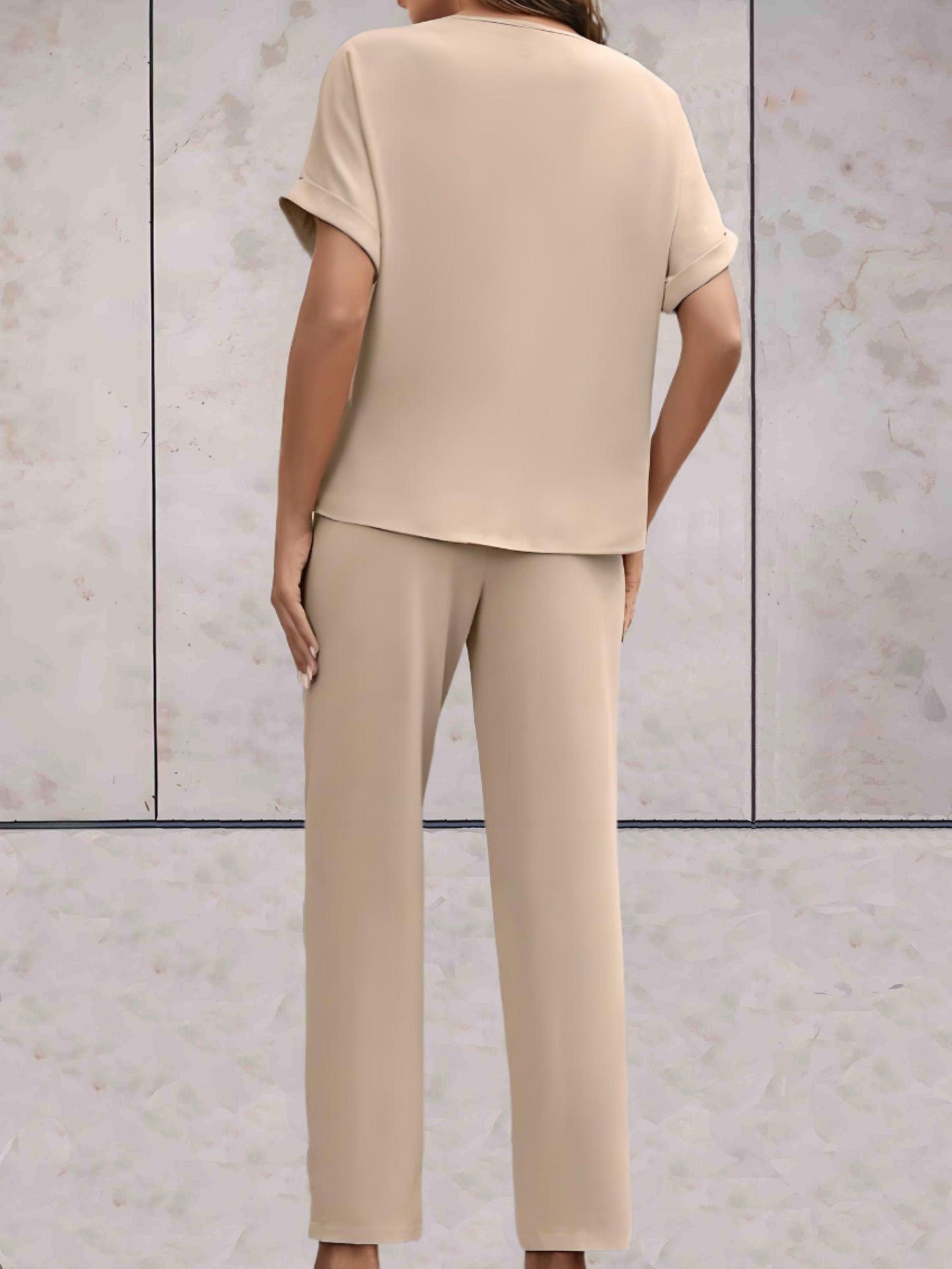 Levoire | Ensemble Sobre Élégant Ceinturé