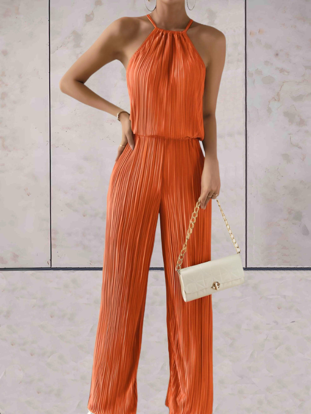 Levoire | Ensemble Côtelé Débardeur Short Chic Orange