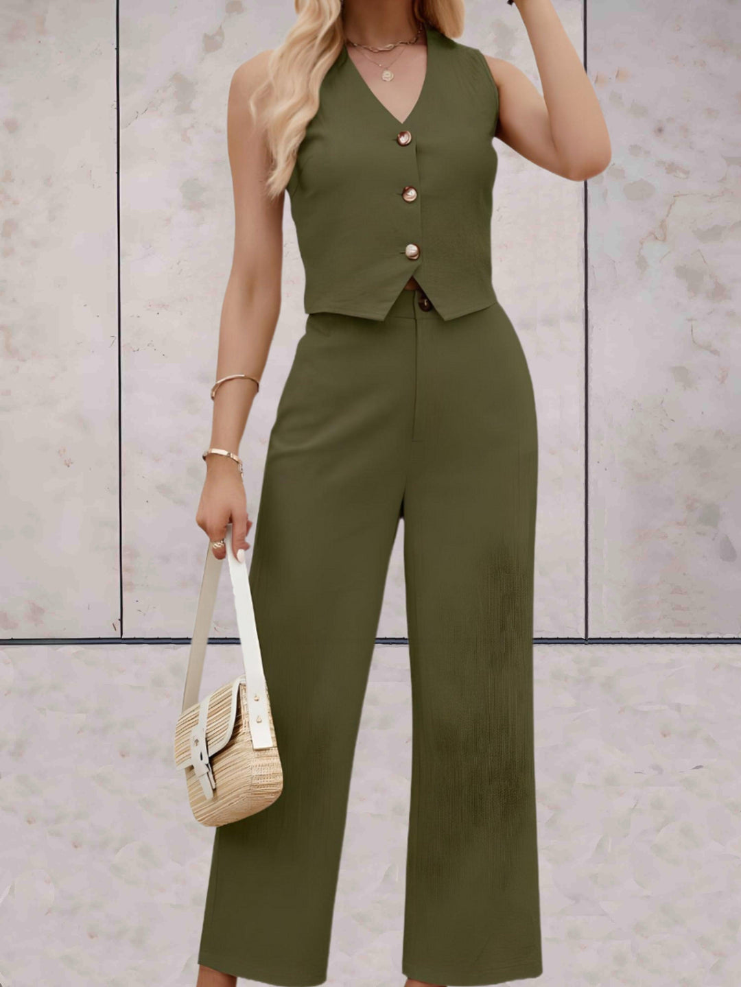 Levoire | Ensemble Sans Bretelles Haut Et Pantalon Ample