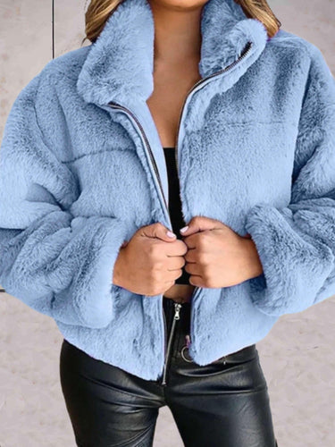 Levoire | Veste En Fausse Fourrure Avec Fermeture Eclair, Cosy Et Tendance