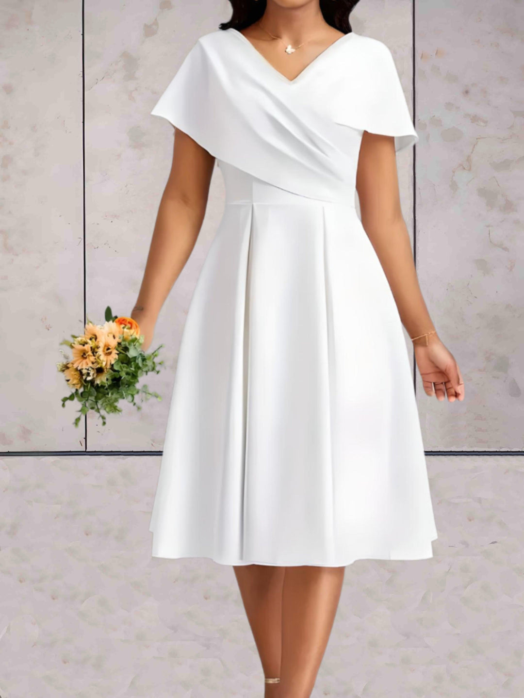 Levoire | Petite Robe Blanche Minimaliste Et Elegante Blanc Femme Blanc