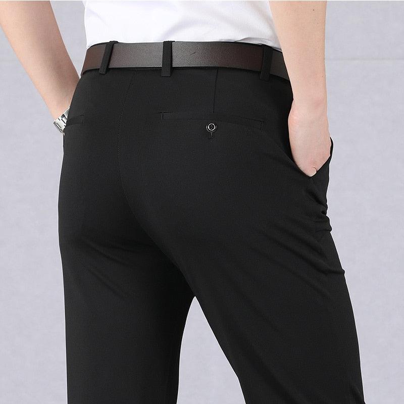 Levoire | Pantalon Extensible Chic Pour Hommes Noir