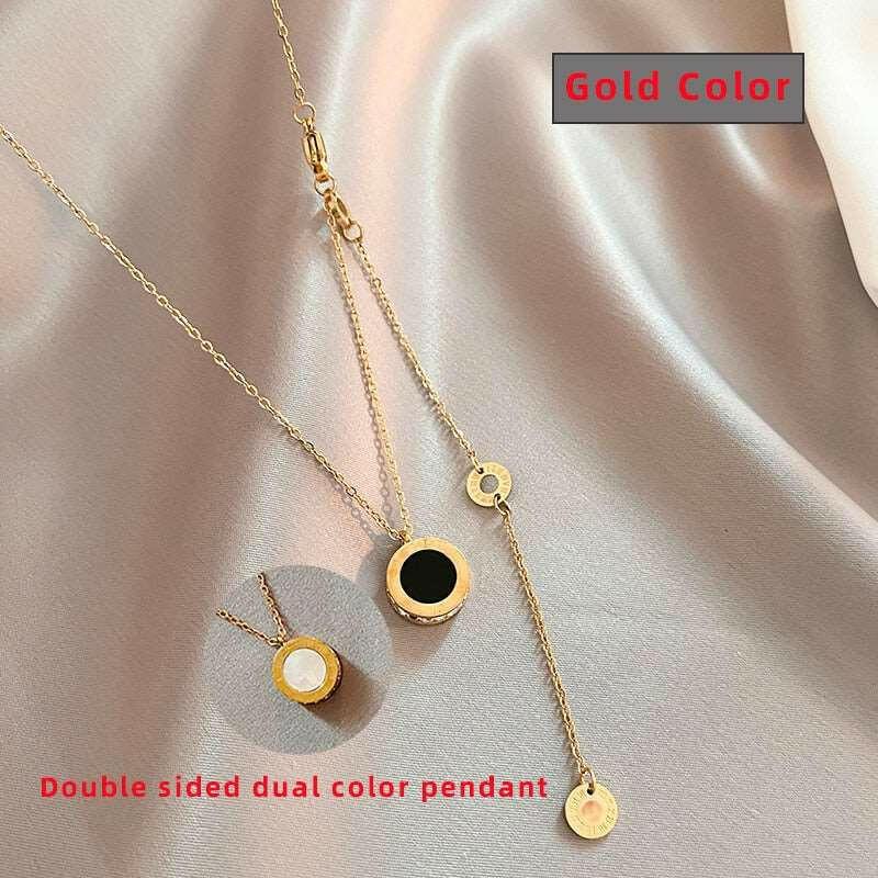 Levoire | Collier Élégant Avec Pendentif Rond Style E
