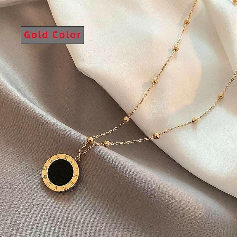 Levoire | Collier Élégant Avec Pendentif Rond Stil H
