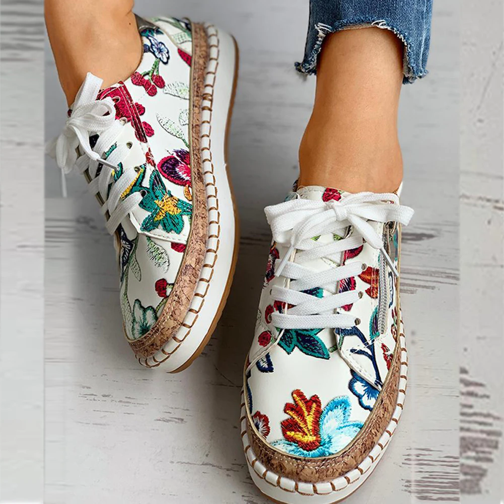 Levoire | Chaussures À Imprimé Floral Avec Semelle Ergonomique