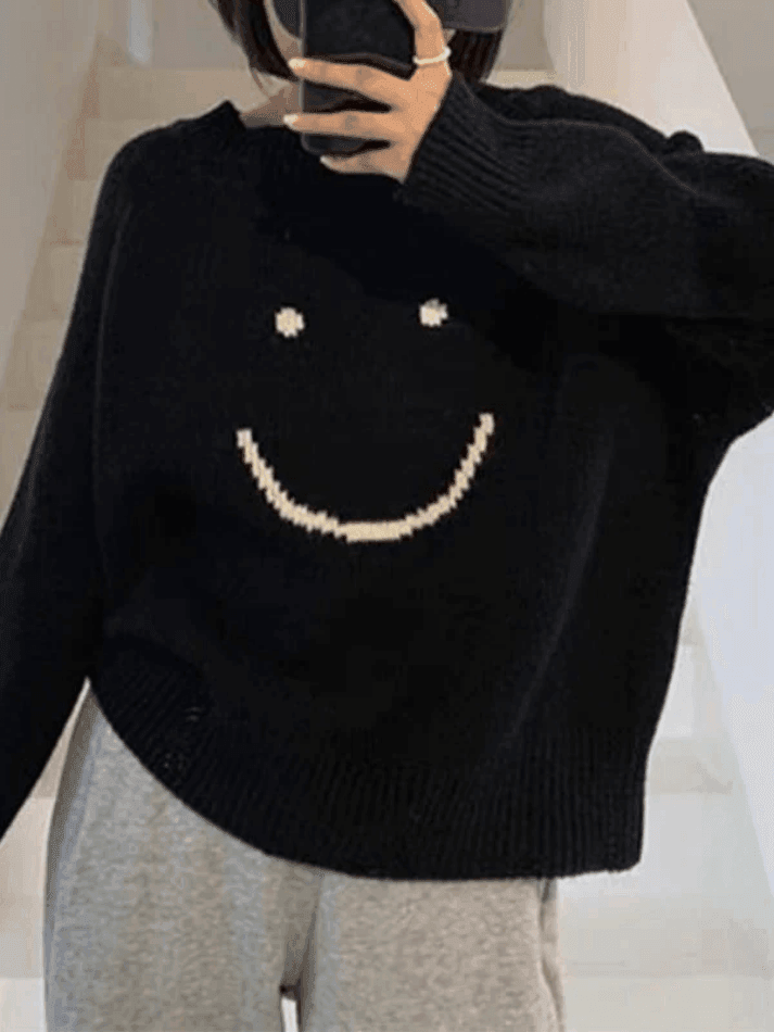 Levoire | Sweat-Shirt Surdimensionné À Visage Souriant