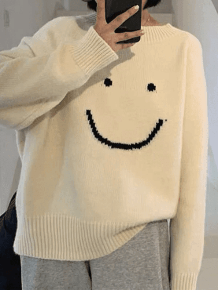 Levoire | Sweat-Shirt Surdimensionné À Visage Souriant