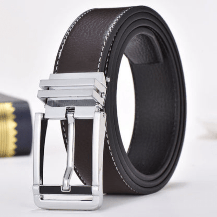 Levoire | Ceinture Élégante Durable Homme Brun foncé