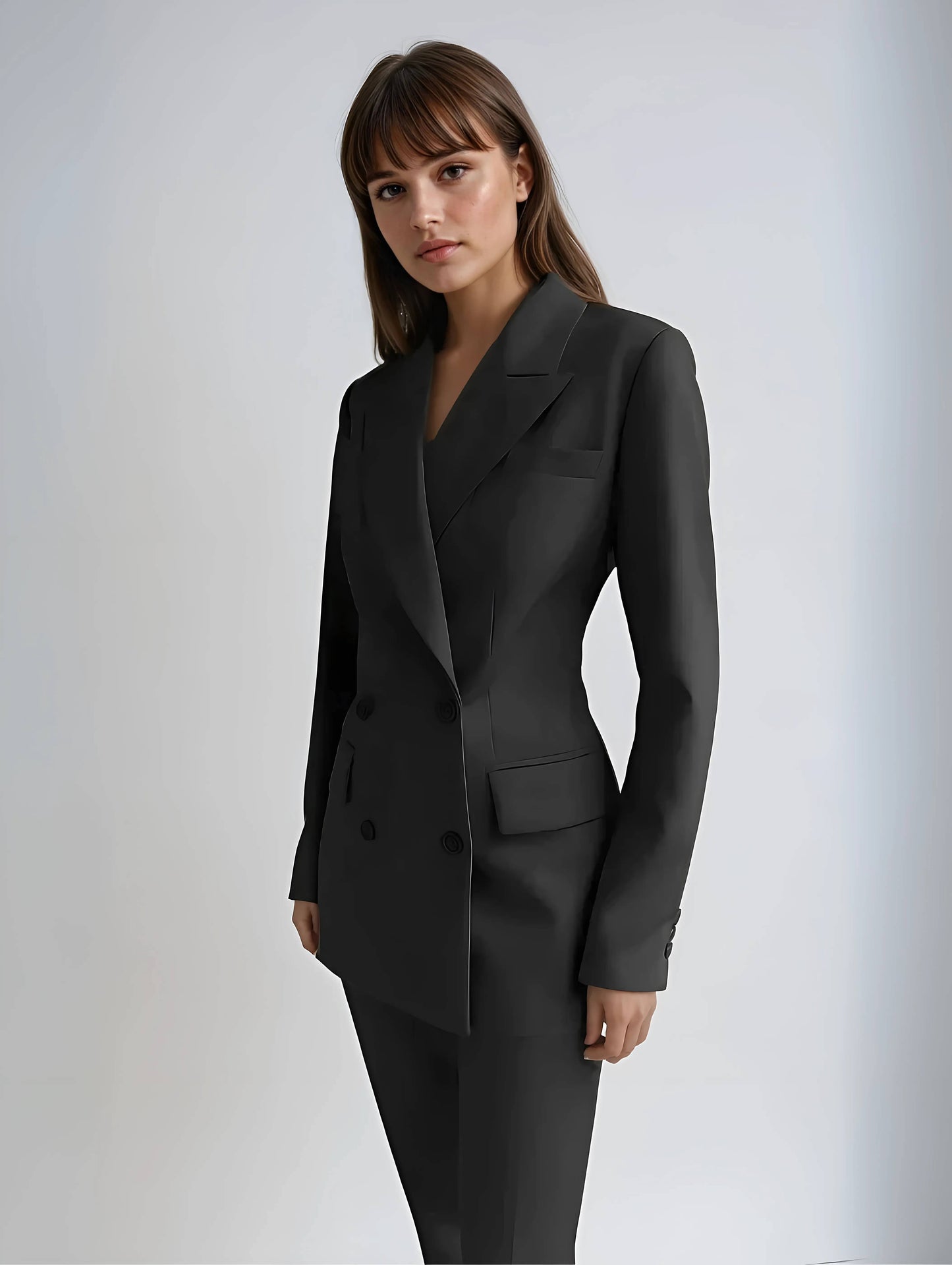 Levoire | Ensemble Blazer Et Pantalon Élégant Pour Femmes Noir