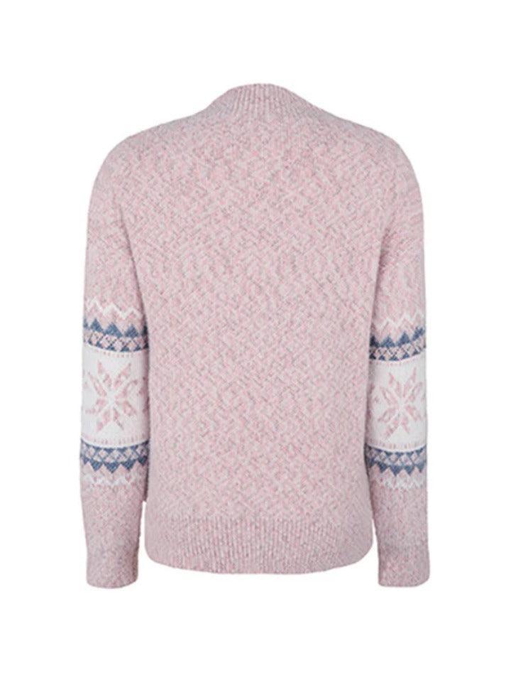 Levoire | Flocons De Neige Pull À Col Montant Jacquard