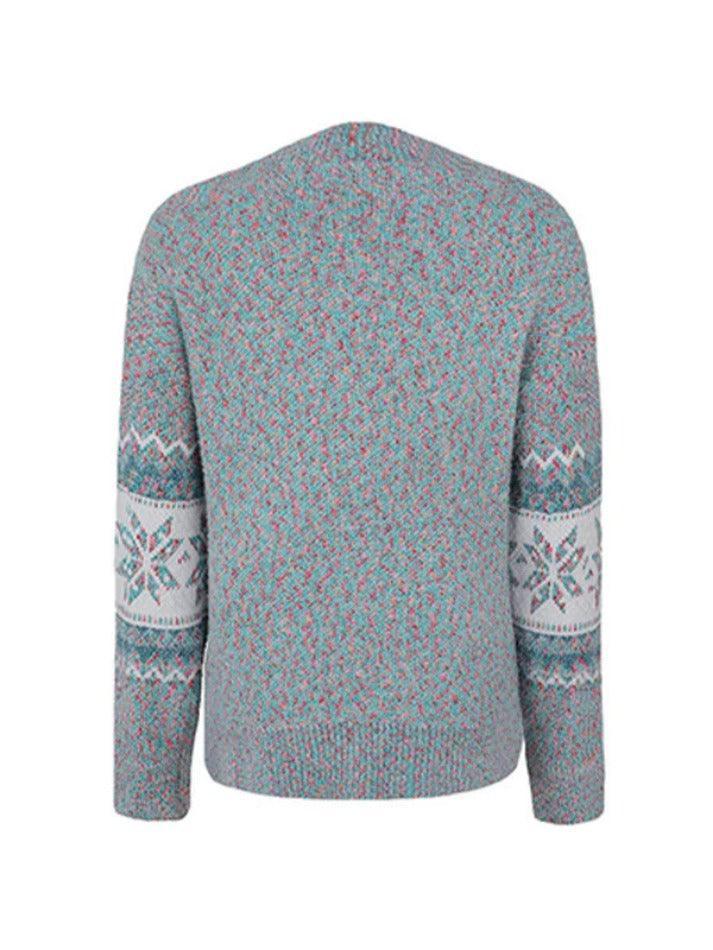 Levoire | Flocons De Neige Pull À Col Montant Jacquard