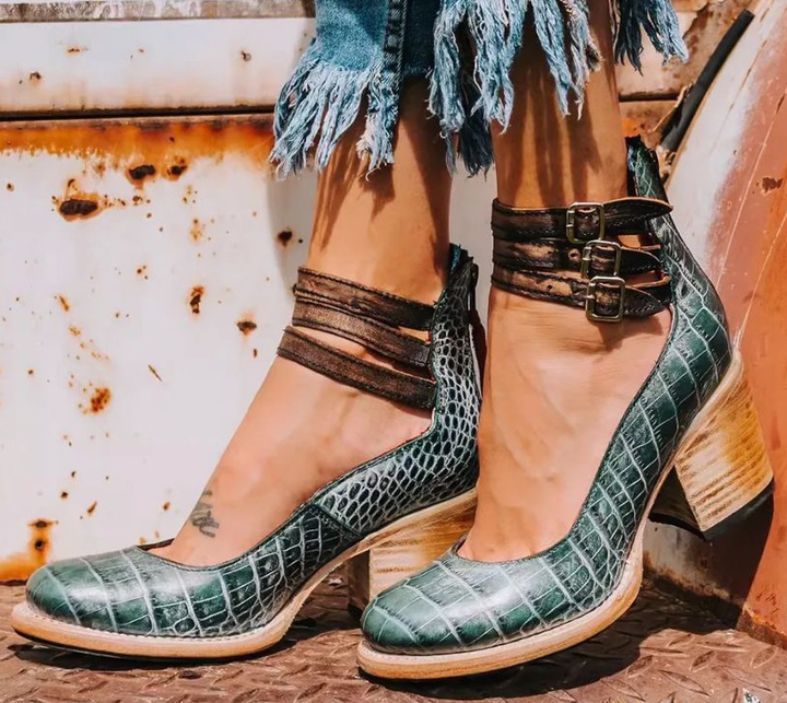 Levoire | Bottes Élégantes Pour Femmes Modernes, Confortables Et Facilement Combinables Serpent vert