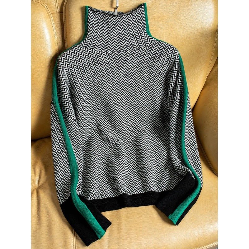 Levoire | Pull Élegant Chaud Vert