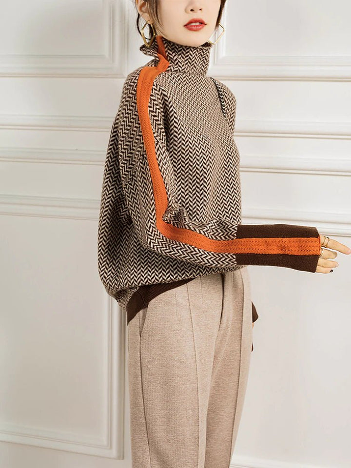 Levoire | Pull Élegant Chaud Orange