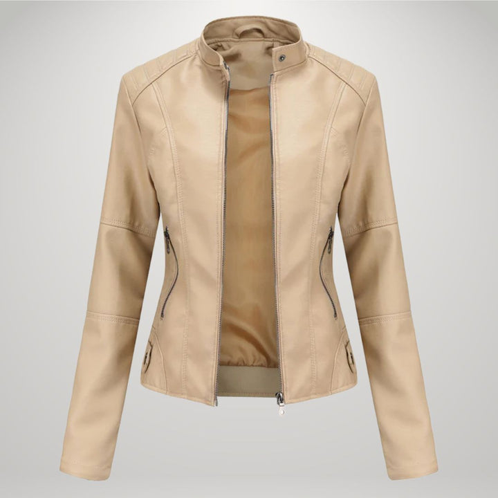 Levoire | Veste En Cuir Décontractée abricot