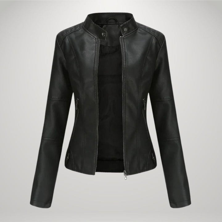 Levoire | Veste En Cuir Décontractée Noir