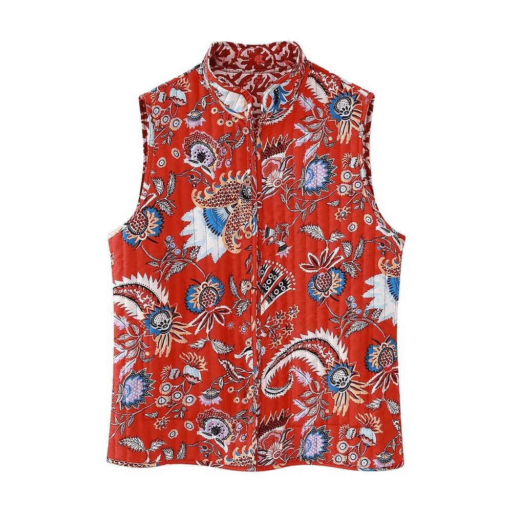 Levoire | Gilet À Bretelles Fleurs Joyeuses Rot Kuosi