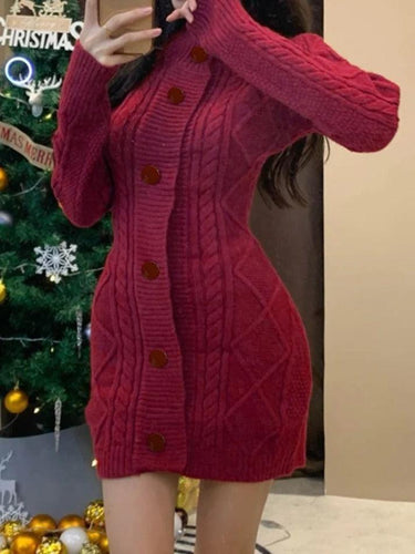Levoire | Robe Mini Blazer En Tricot À Câbles Festifs