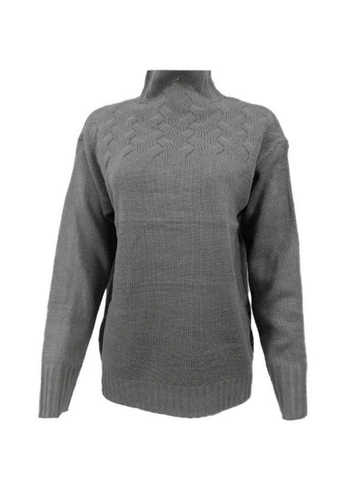 Levoire | Pull Col Roulé À Torsades Solide