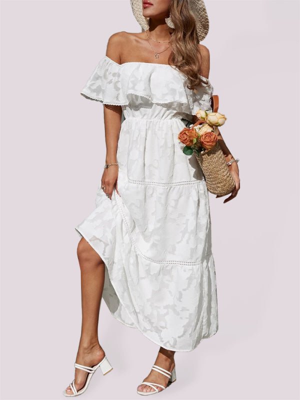 Levoire | Robe tempérée taille haute unie Blanc