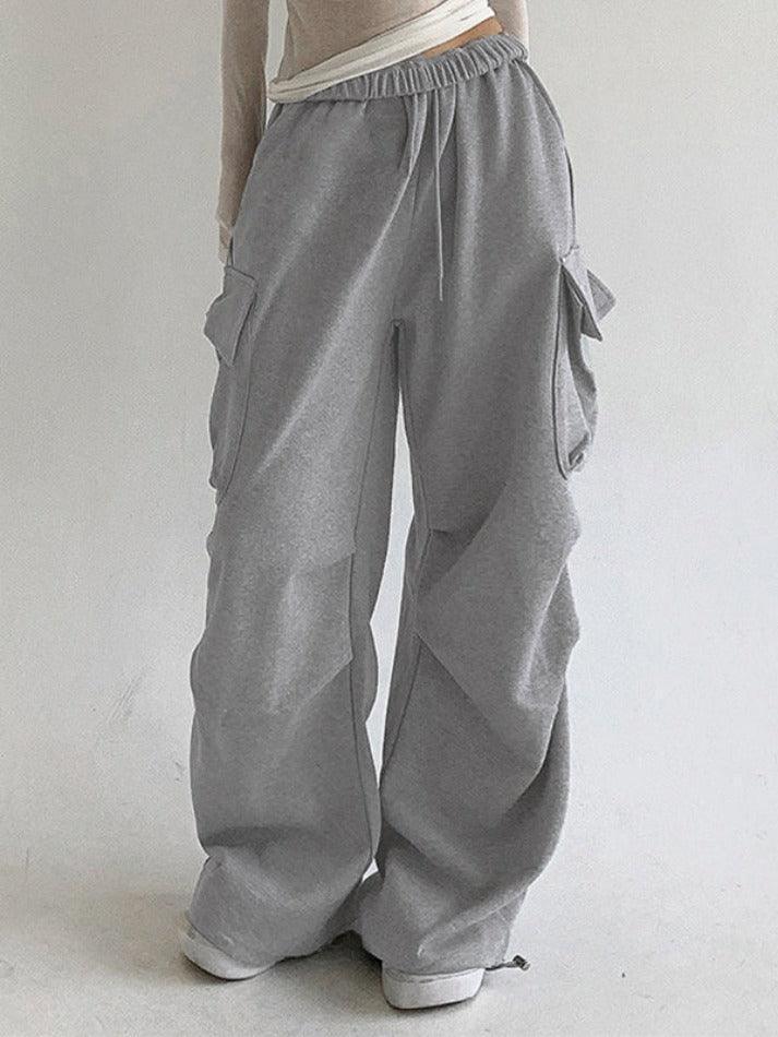 Levoire | Pantalons De Survêtement Plissés Unis Gris