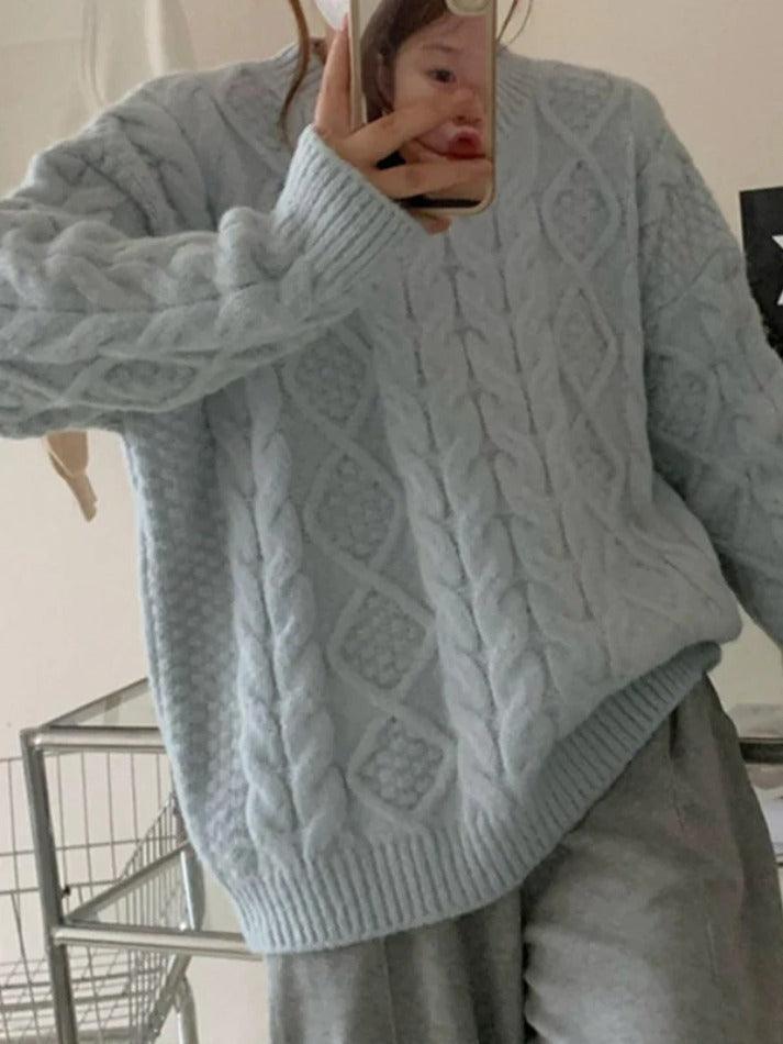 Levoire | Pull En Câble À Col Rond Uni