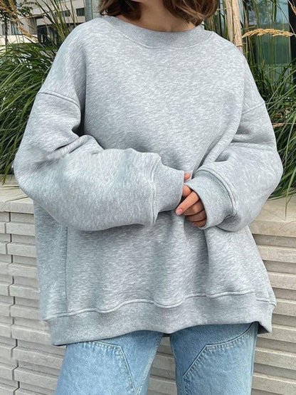 Levoire | Sweat-Shirt Oversize Solide Avec Col Rond