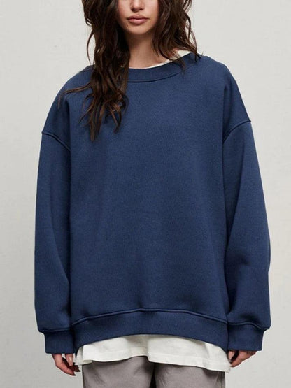 Levoire | Sweat-Shirt Oversize Solide Avec Col Rond