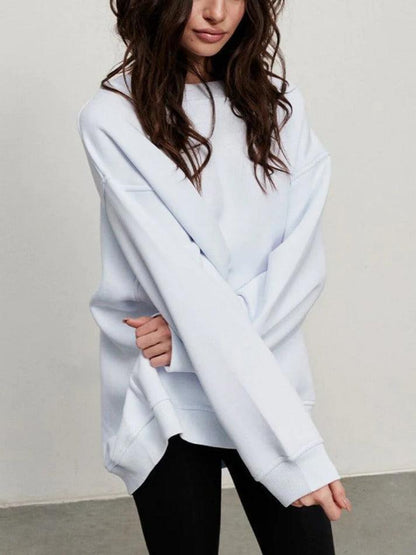 Levoire | Sweat-Shirt Oversize Solide Avec Col Rond